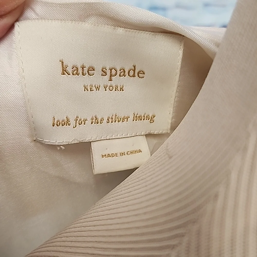 KATE SPADE polka-dot sill dress size S